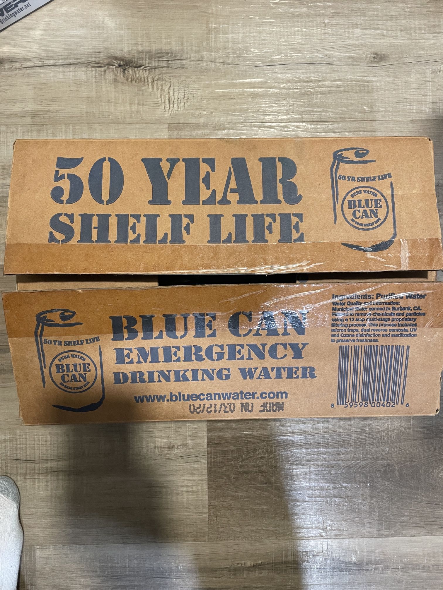 Emergency Drinking Water 50 Year Shelf Life