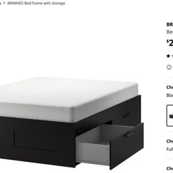Full Bed with STORAGE! 