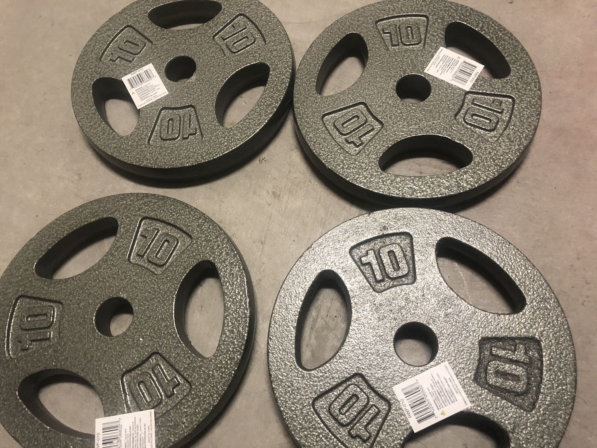 (4) 1” Barbell Weight Plates
