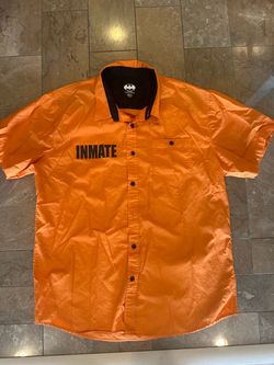 Bane Mask + Batman Arkham Asylum Inmate Shirt XL – Halloween Costume Bundle
