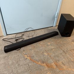 Lg Soundbar With Wired Subwoofer 