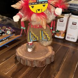 Kachina -native Sunface Wood Carving
