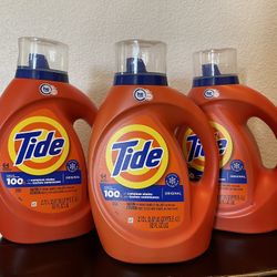 Tide Laundry Detergent 64 Load Each Bottle 