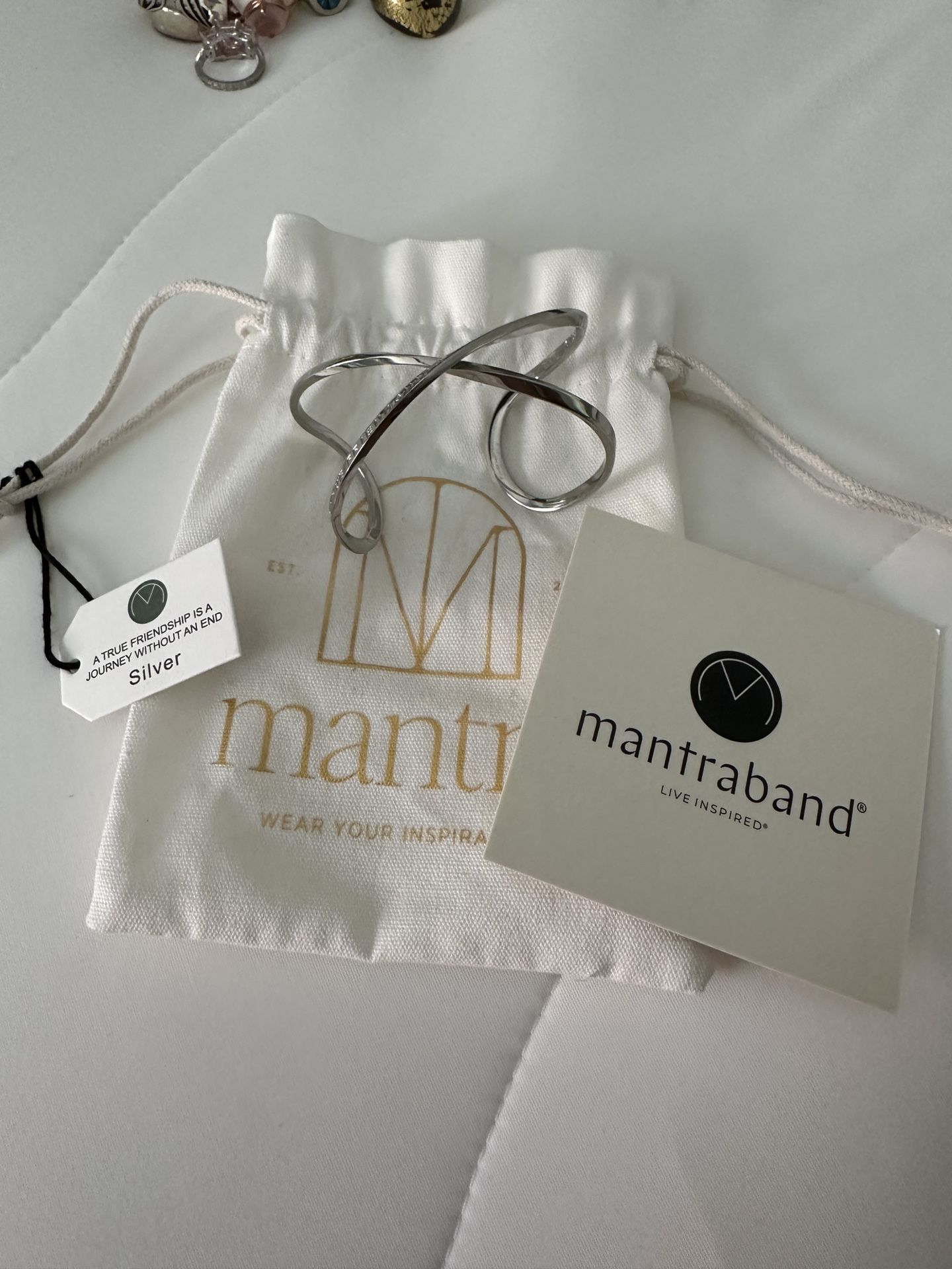Mantra Band Infinity Cuff - Silver
