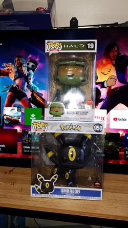 Halo Master Chief GameStop and Umbreon Target POPS!