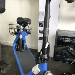 Blue Scooter With Chair