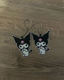 Hello kitty / kuromi key chain