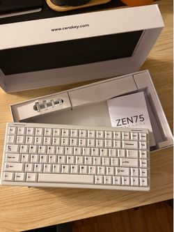 Cerakey Zen 75 ceramic key keyboard