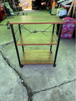 Microwave/Kitchen Cart with Wheels