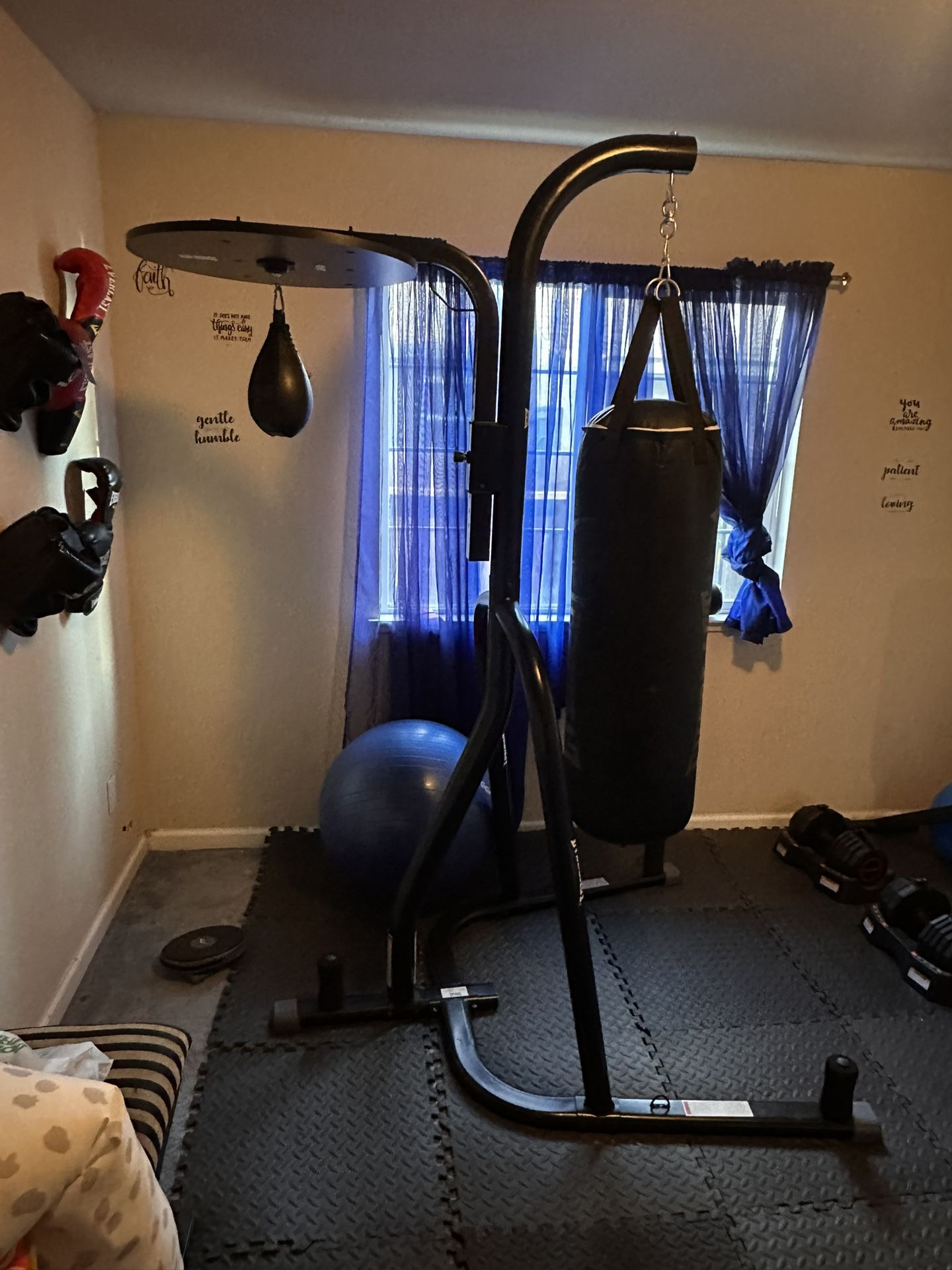 Boxing Equipment & Weight Bench w/weights $300obo 