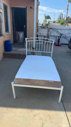 Metal twin bed very good condition. Brand new.