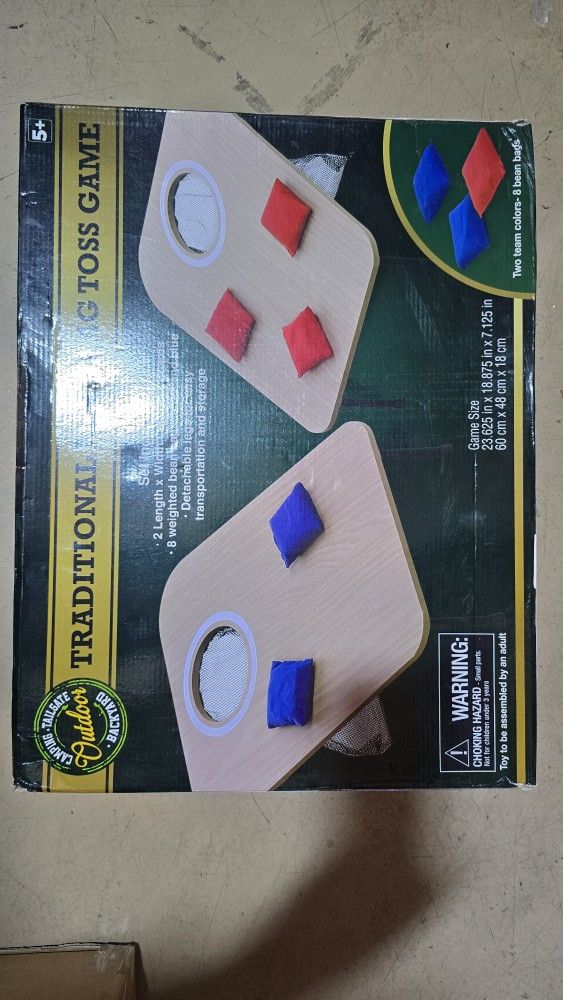 Traditional Ring Toss Bean Bag Game Set – Brand New!
