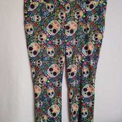 Loudmouth Men's Golf Pants All Over Mosaic Multicolor Skull Print Size 48"x29"