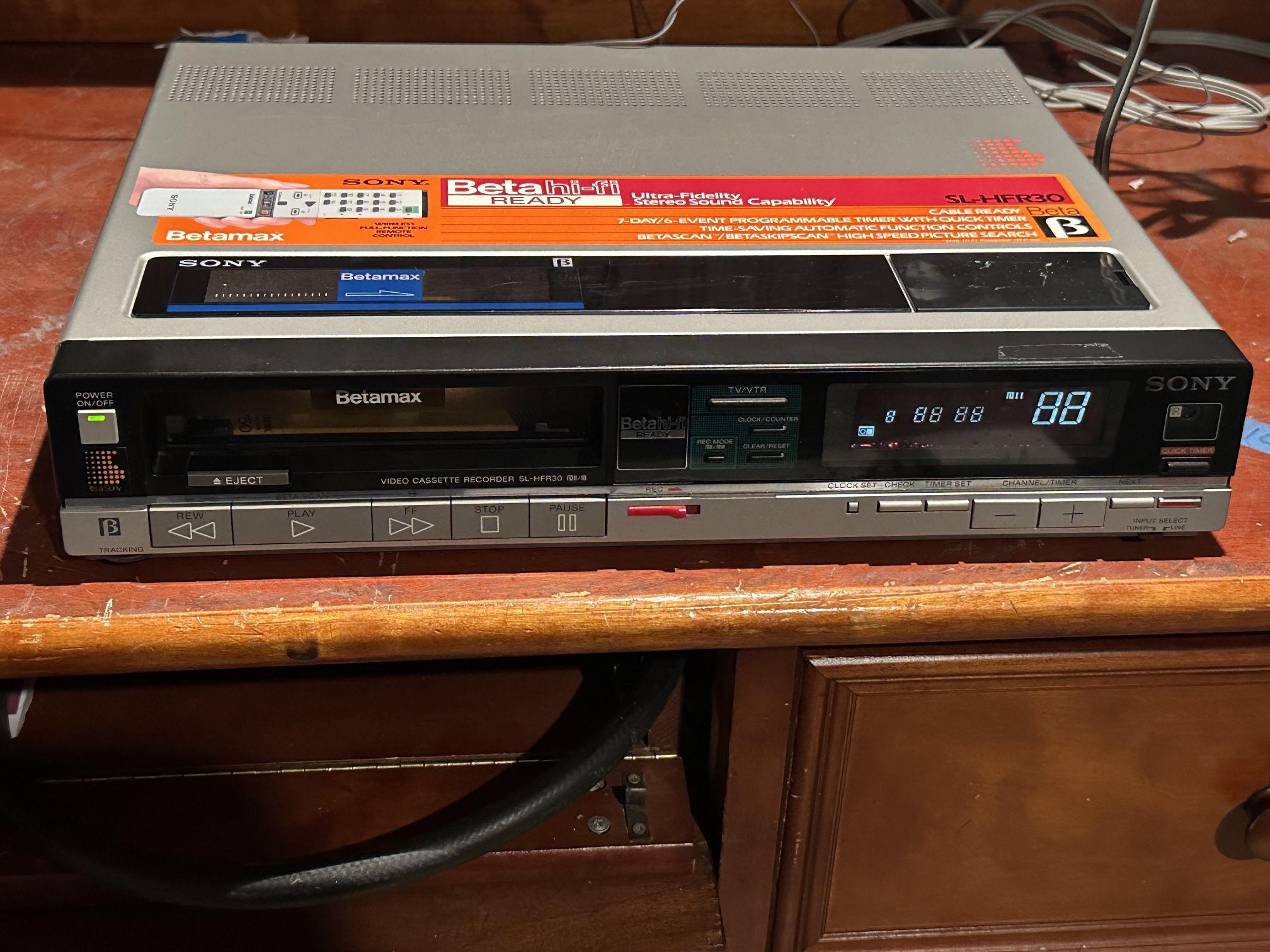 Sony Betamax SL-HFR30 Beta VCR Player for Sale in South Gate, CA - OfferUp