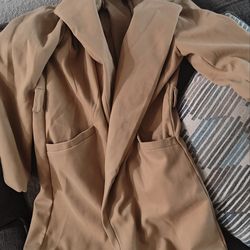 Camel color trench coat.  NWT.