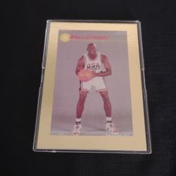 Perfect Golden Vintage Old 1992 Michael Jordan Promo Basketball Card - Ballstreet 