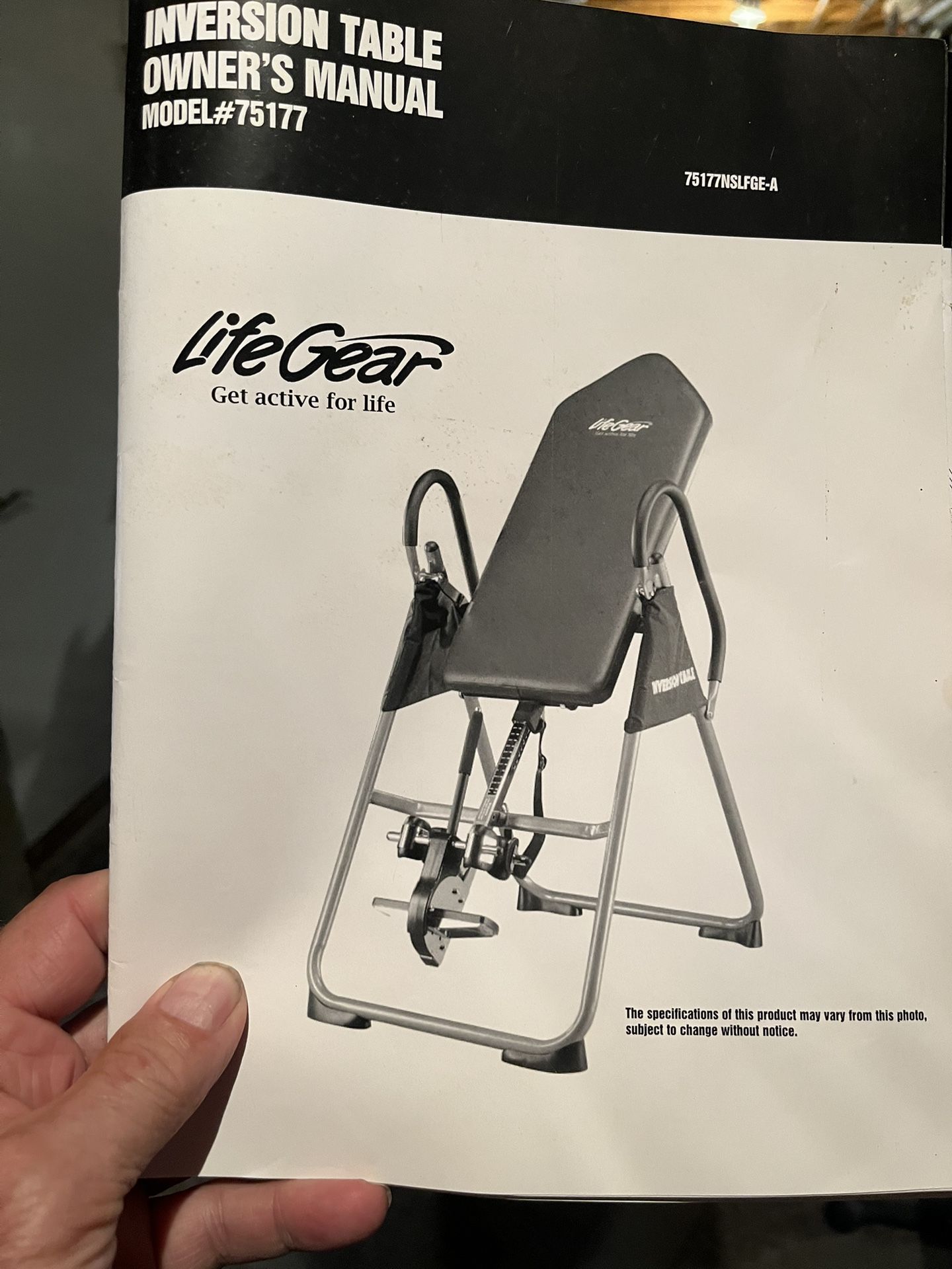 Life Gear Inversion Table $70