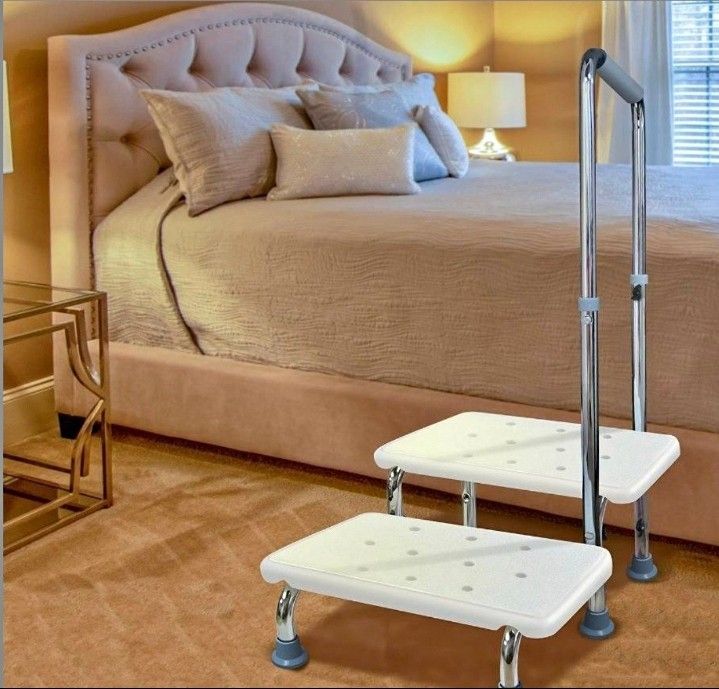 Step Stool with Handle and Non-Skid Platform, Holds up to 350 lbs