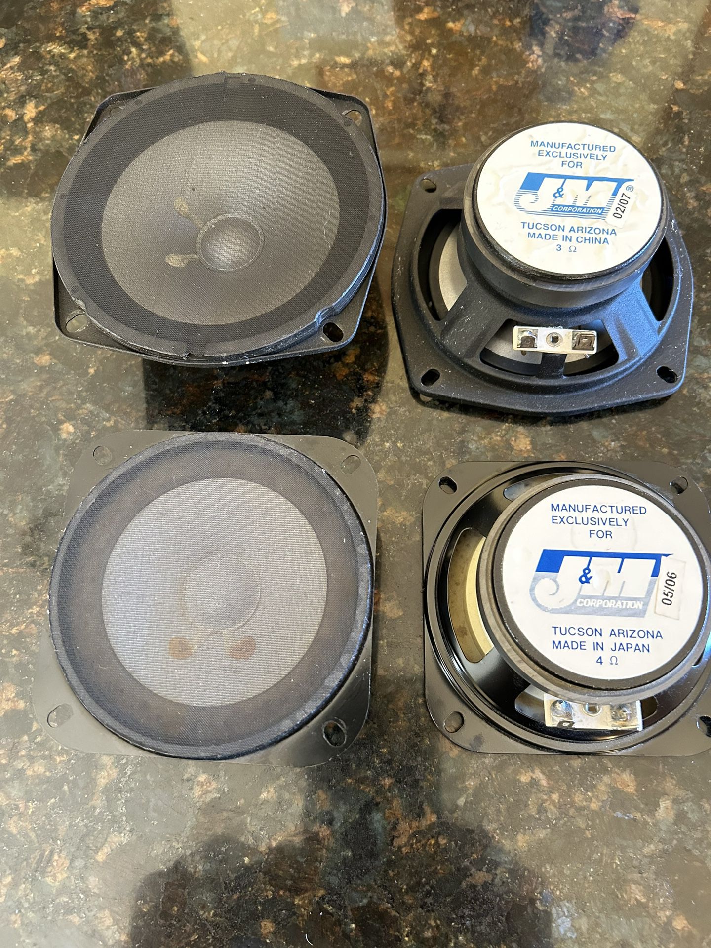 Motorcycle Speakers Front And Rear These Were Replaced A Gl1500 Goldwing.  Will Absolutely Fit The  1993 Thru 2000 