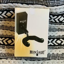 MuzicLight MZB101 LED Guitar Wall Hanger Yellow Guitarist Gift Never Used In Box
