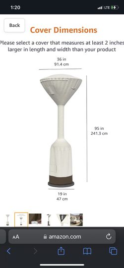 Brand New Outdoor Round Stand Up Heater Cover