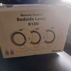 Bedside Lamps X120 3pack With Two Remote Control 