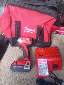 Milwaukee M18 impact / driver and battery and charger