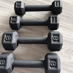 Dumbbell. Set  women’s  8 And 5 Lbs 