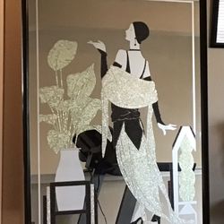 1980s Richard Sandoval Art Deco Mirror