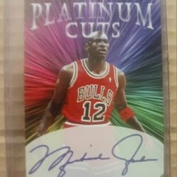 Really Nice RARE Michael Jordan Platinum Cuts ERROR Card