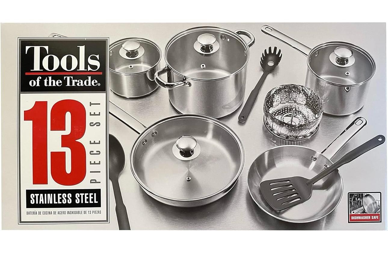Tools Of The Grade 13pc Stainless Steel Cookware Set New Factory Sealed In The Box