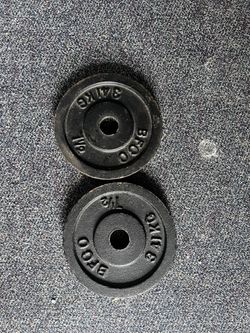 7 1/2 lbs plates for barbell (1” HOLE)
