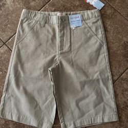Cat & Jack Flat Front Shorts Adjustable Waist School Uniforms  Size 16 NWT