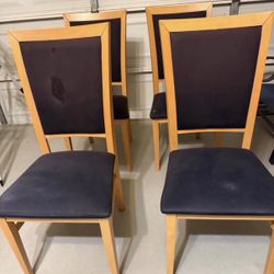 Dining Chairs. 4 For $35