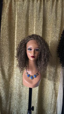 Beautiful Ash curly frontal synthetic wig ❤️