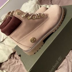 Rose Gold/Pink Timberland Boots