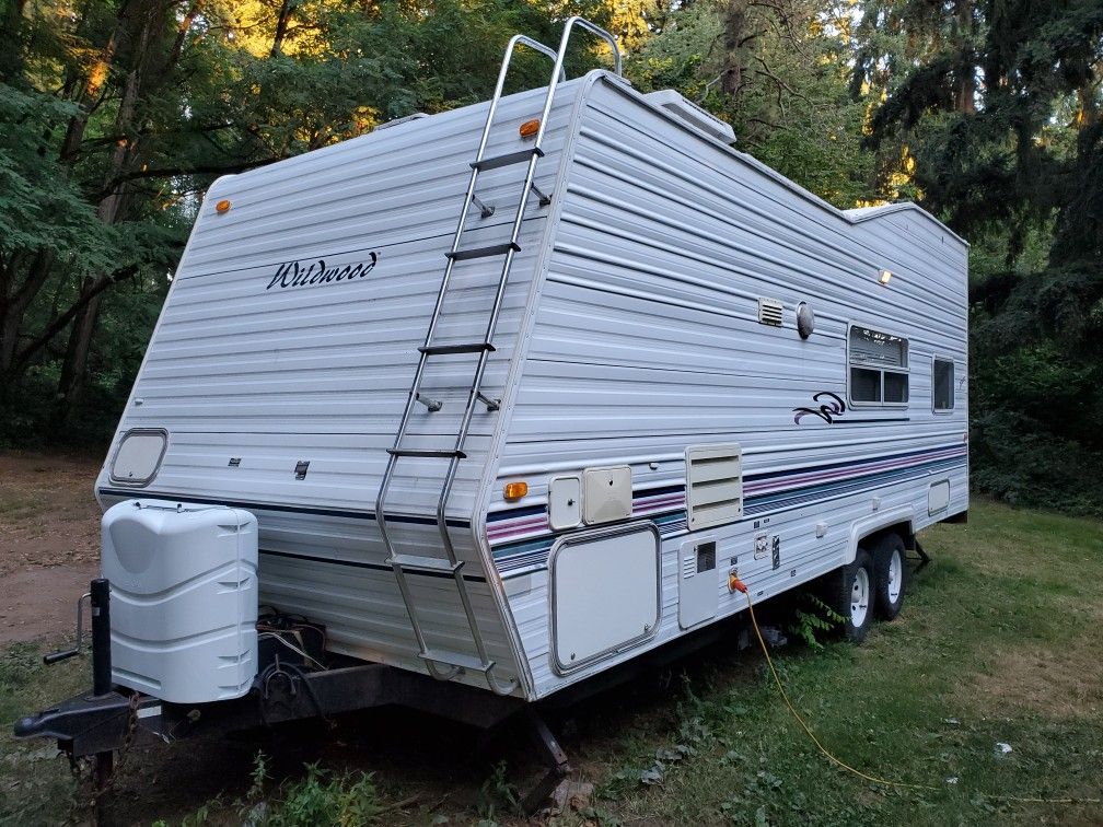 Forest River Wild Wood Travel Trailer Toy Hauler