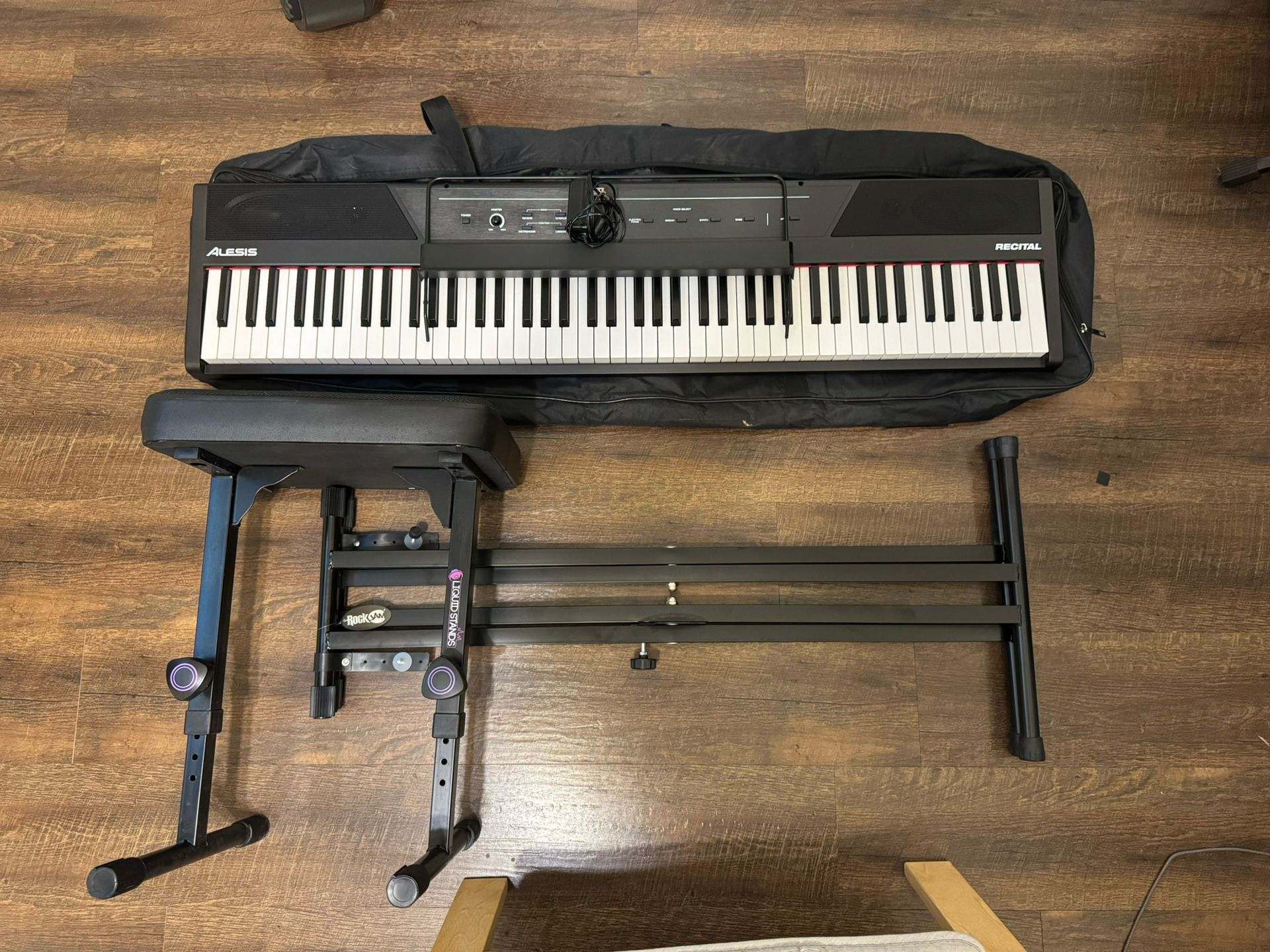 Like New Alesis Recital 88-Key Digital Piano - COMPLETE PACKAGE! Stand, Bench, Case!