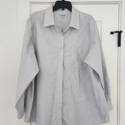 L.L. Bean 3XL Blue Pinstripe Business Suit 