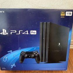 New in Box PS4 Pro 1TB PlayStation 4