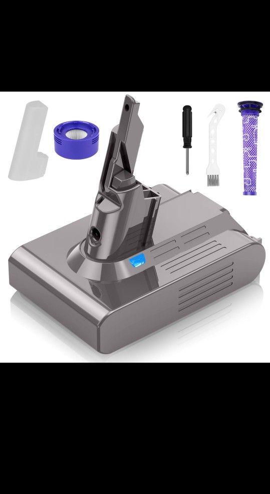6.0Ah 21.6V Battery for Dyson V7 Battery Replacement