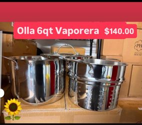 Vaporerita de 6 Qt Cosina frijoles Sopa De pollo Pozole Tamales Vegetales Pastas Baño Maria $120.00 Especial Princess House Ventas Finales