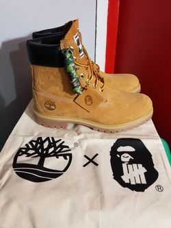 Bape x Undefeated Timberlands