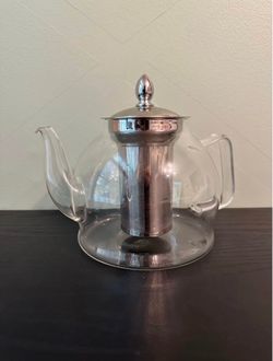 Glass Teapot with Stainless Steel Infuser