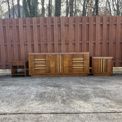 Lane Brutalist Pueblo Dresser Set 