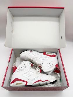 Nike Air Jordan 6 Retro White University Red Men's Size 9
