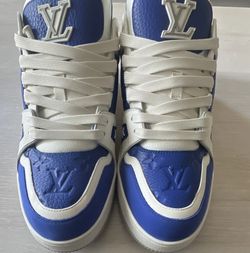 Louis Vuitton Blue/White size 11 US Sneakers Mens 100% authentic