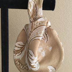 Gold Floral Evening Brocade 