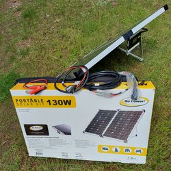GO Power Portable Solar Kit 130watt $450.