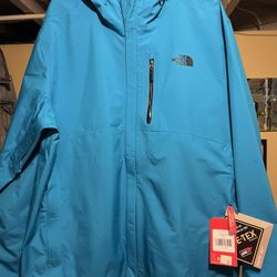 North Face Gortex Lightweight Shell Jacket with Hood XL 